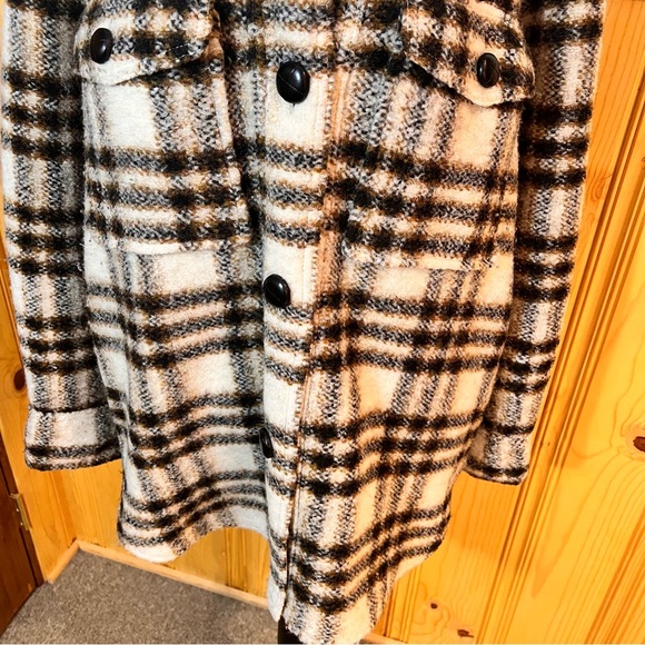 Isabel Etoile Marant Harveli Plaid Wool Short Coat Sz-38/6 - Picture 3 of 12